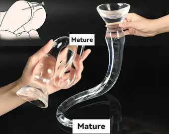 Transparent Long Butt Plug,Super Long Anal Plug,Soft Anal Dildo,Long  Dildo,Anal Training Plug,Butt Plug for Women Men Gay,mature