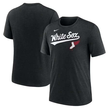 Men's Chicago White Sox  Heather Black 2025 City Connect Tri-Blend T-Shirt