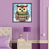 Diamond Painting -DIY Round Drill Christmas Owl