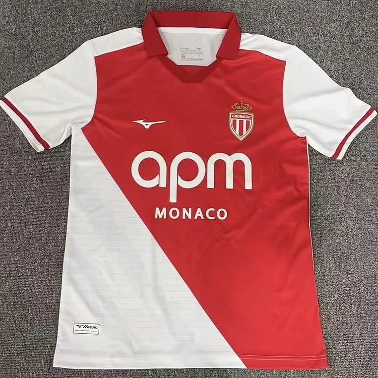 【S~4XL】AS Monaco 26/27 Home Jersey 1:1 Thai Quality