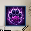 Paw Rose-11CT Stamped Cross Stitch 40*40cm