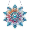 Pendentif diamant diamant flocon de neige d&rsquo;hiver