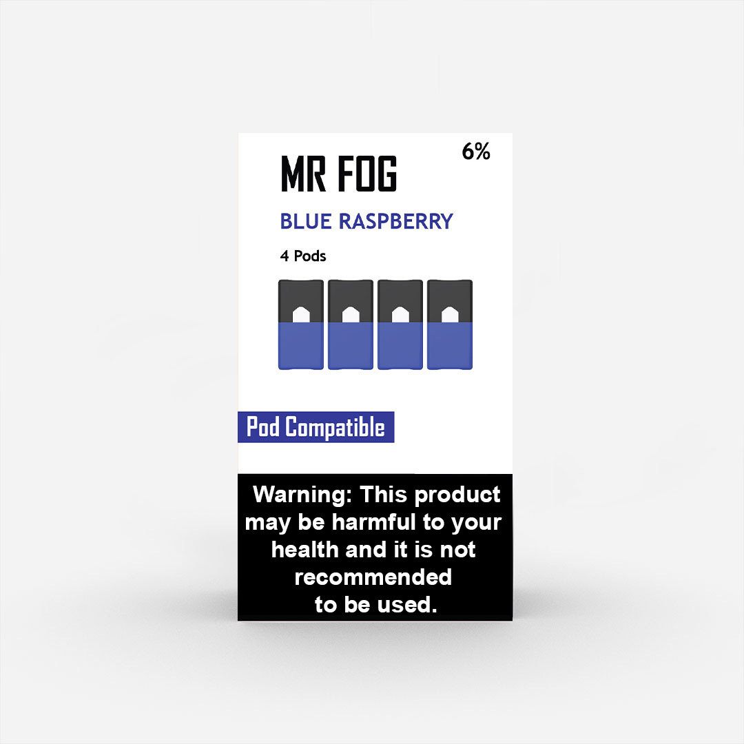 MR FOG PODS PACK OF 4 Blue Raspberry
