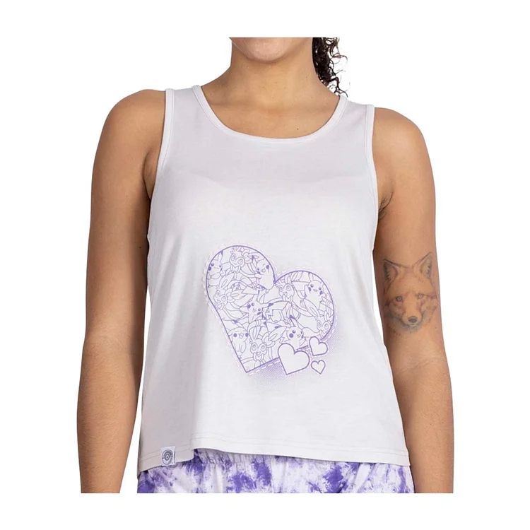 Pikachu & Sylveon Lavender Tank Top - Women