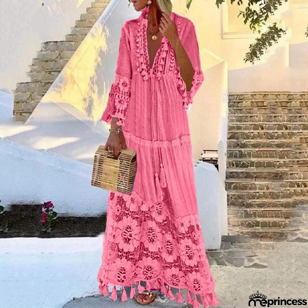 3/4 Sleeve Lace Dress