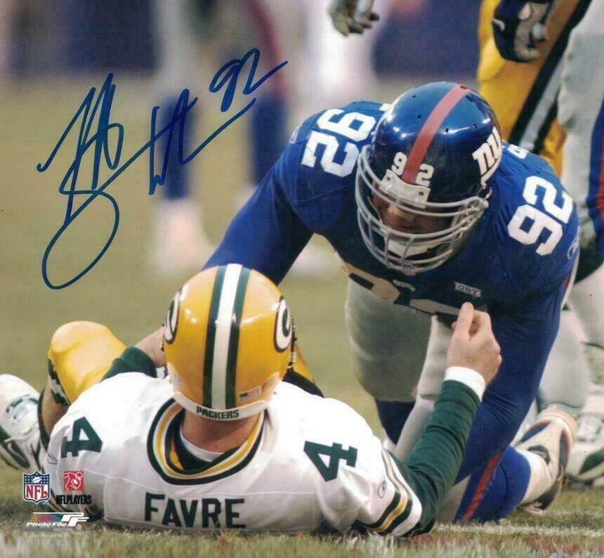 Michael Strahan Autographed Signed 8x10 Photo Poster painting ( Giants HOF ) REPRINT