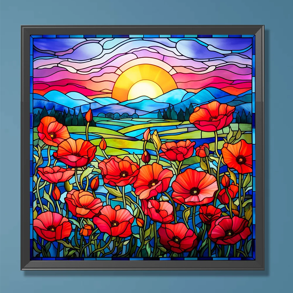 Diamond Painting - Full Round Drill - Poppy(Canvas|30*30cm)