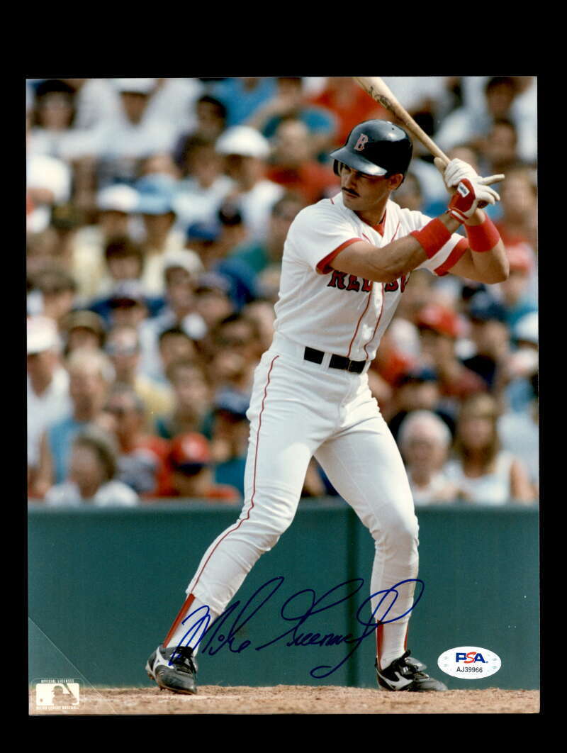 Mike Greenwell PSA DNA Coa Signed 8x10 Photo Poster painting Red Sox Autograph