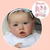 [Heartbeat💖 & Sound🔊] Realistic Reborn Baby Toddlers Girl Ellis 20'' Lifelike Awake Reborn Baby Doll with Painted Hair - RBBI-Myrebornbabydoll&reg; Myrebornbabydoll&reg;