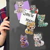 6PCS DIY Diamond Painting Refrigerator Magnets Sticker Kit (Funny Fox)