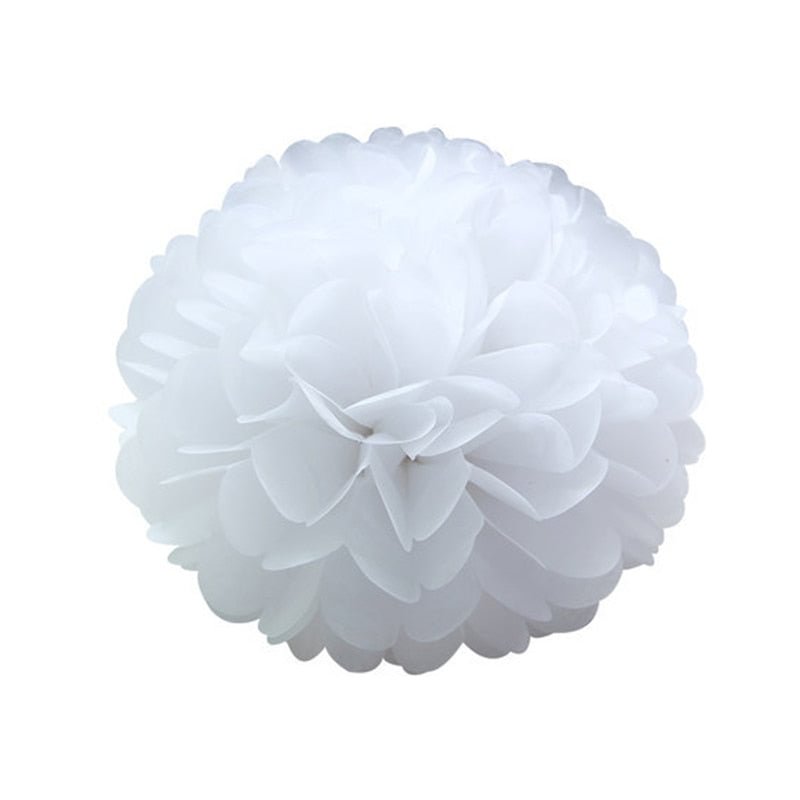 5pcs Tissue Paper Pompoms Wedding Decorative Paper Flowers Ball Baby Shower Birthday Party Decoration paper pom poms