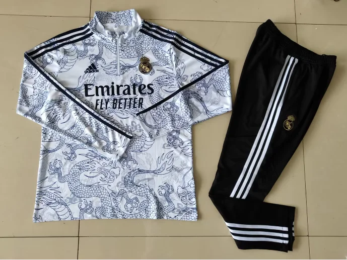 24/25 Real Madrid Half-Pull Training Kit Football Thai Quality