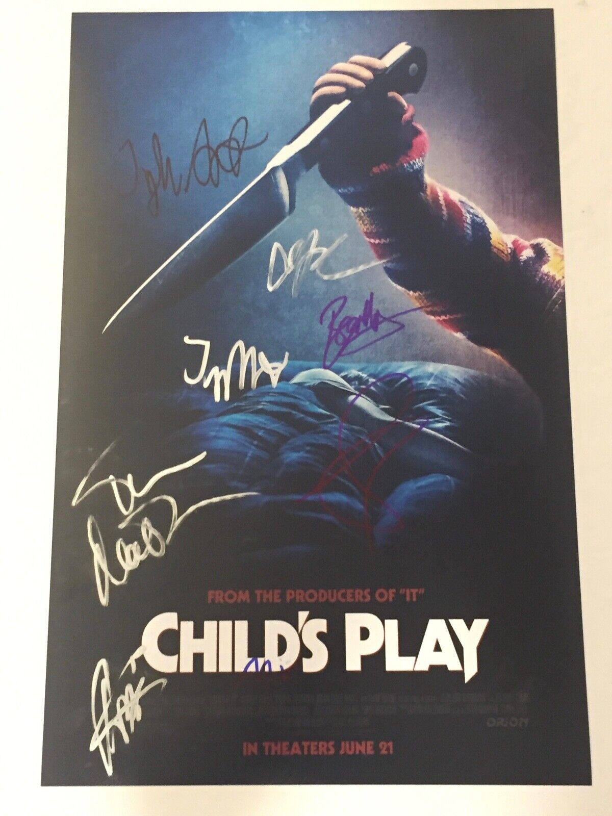 Child's Play 2019 Signed Autographed 11X17 Photo Poster painting Poster Cast by 8 COA