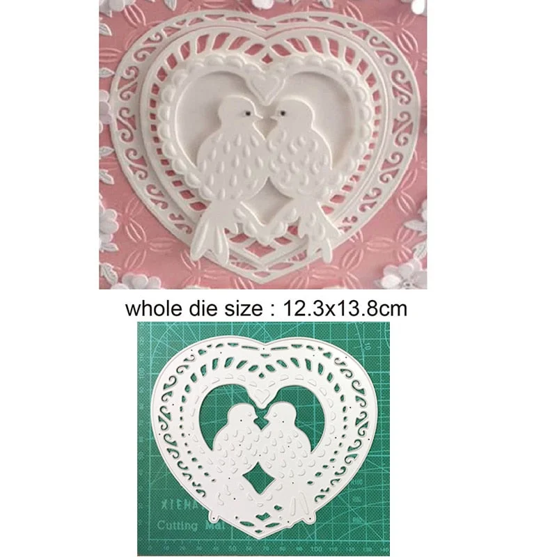 2021 New Craft Dies Heart Frame Metal Cutting Dies Cut Die Mold Decoration Scrapbook Dies Knife Mould Blade Punch Stencils Dies