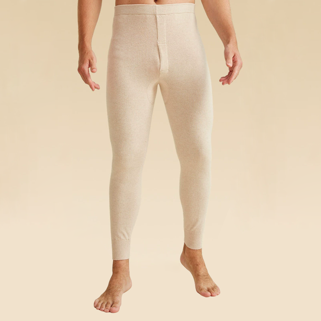 260g Men's 100% Wool Long Johns REAL SILK LIFE