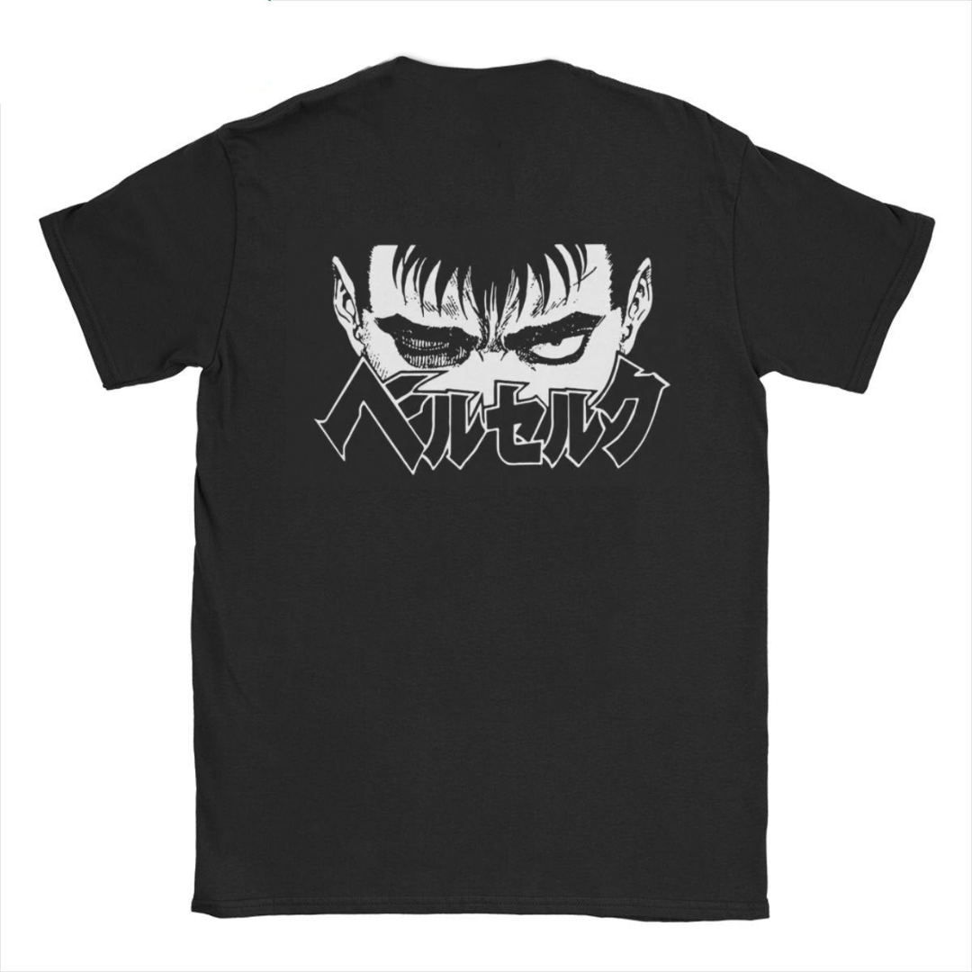 BACKPRINT BERSERK GUTS GRINNING TEE