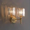 Simple Light Luxury Crystal Bedroom Copper Wall Lamp lampswell