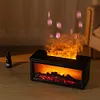 Fireplace Air Humidifier Waterless Auto-Off Aroma Diffuser for Home Decor Gift