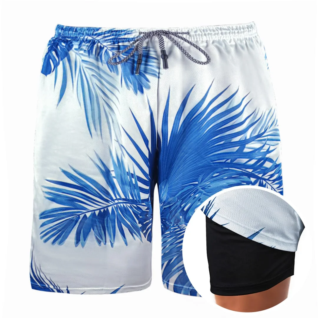 Coconut Tree – Compression Liner Hybrid Shorts