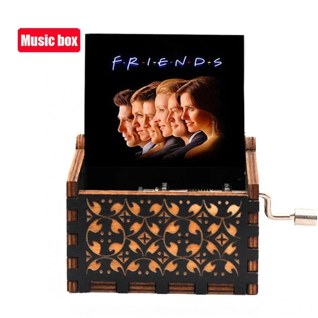 Merry Christmas Various Movie Anime Themes Music Boxes Wooden Hand Crank Birthday Gift New Year's Gift Home Decor