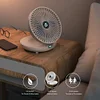 Foldable Air Cooler Wireless Fan Personal Fan for Home (white rechargeable A)