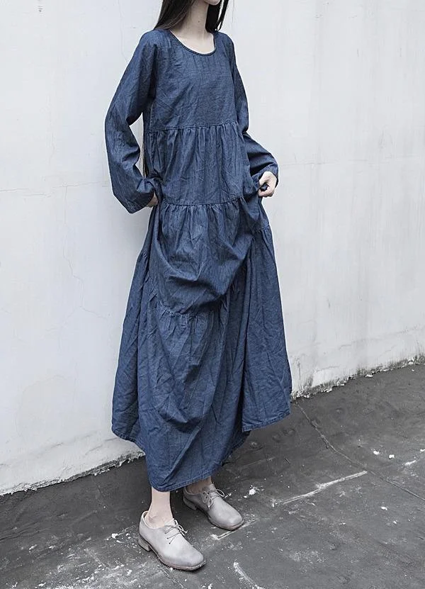 Ladies Wrinkle Solid Color Autumn Dresses Female 2020 Spring Dress