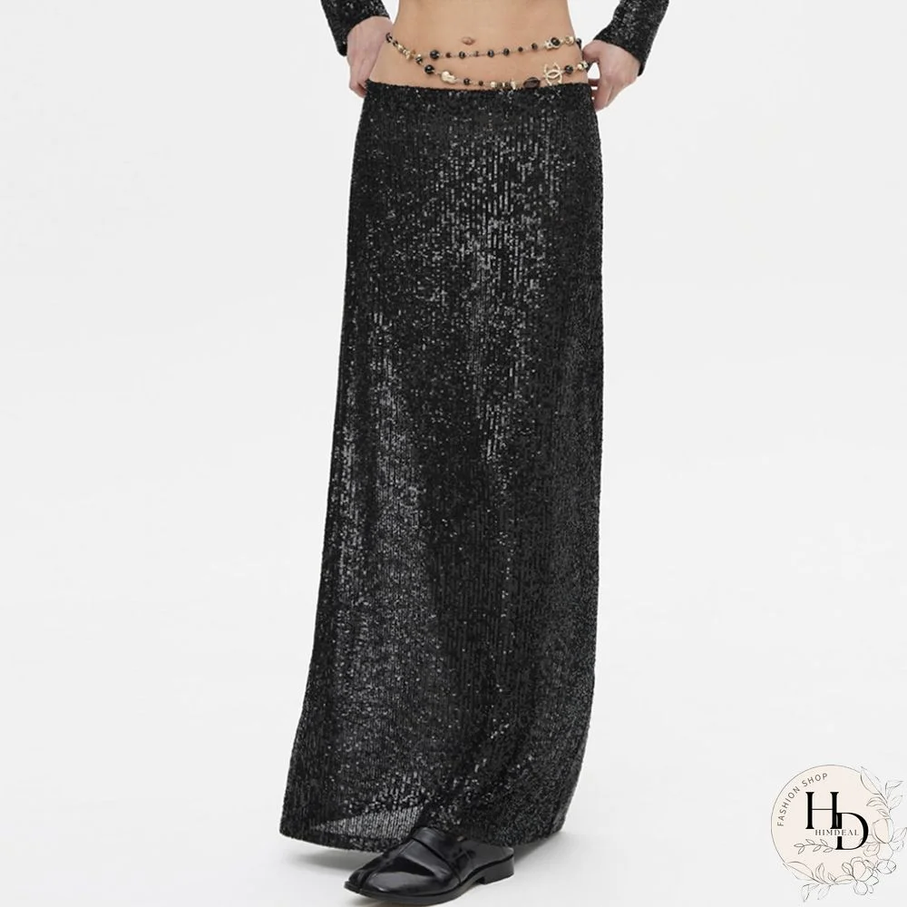 Fashionable party sequin skirt