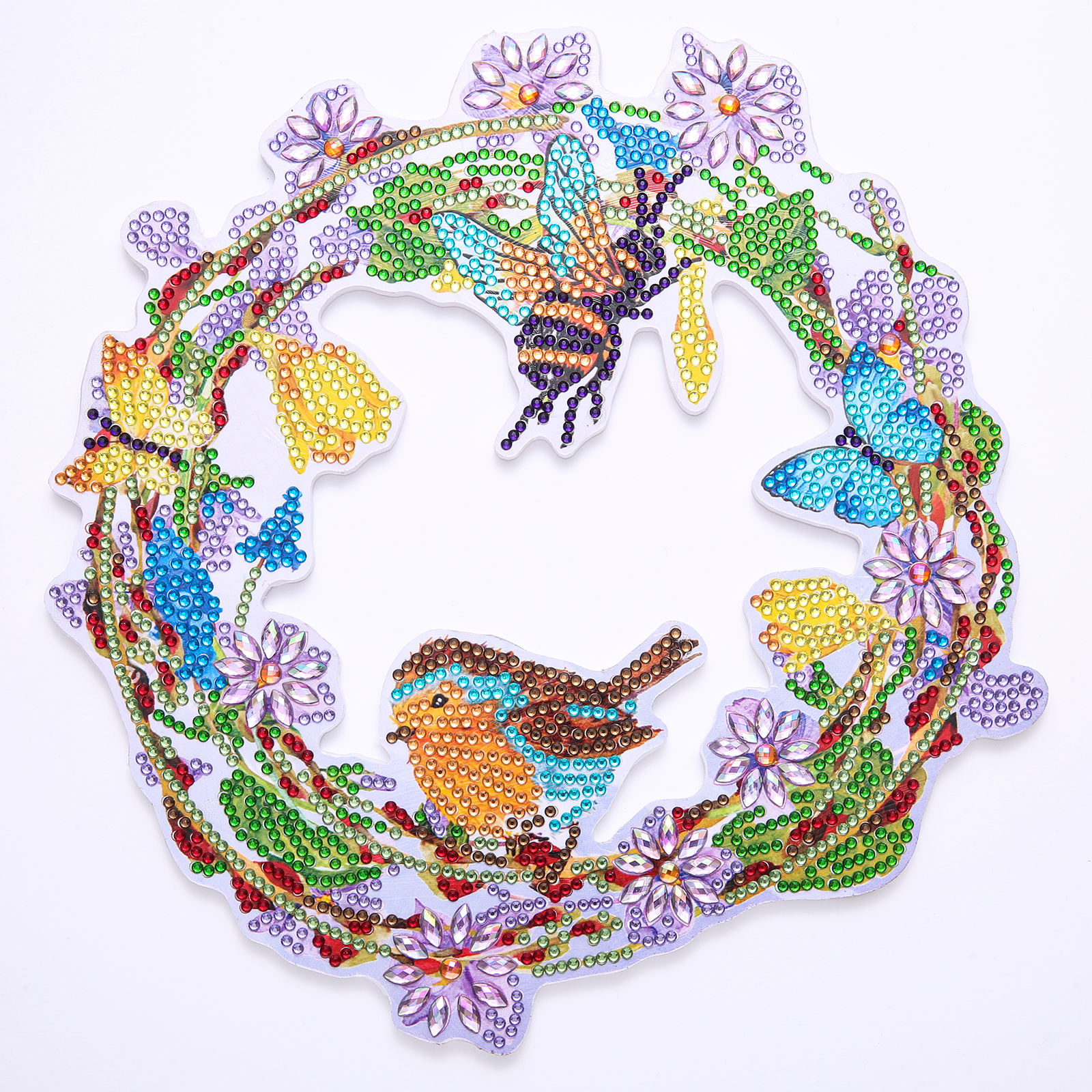 

Bird Wreath - 5D DIY Craft Decoration - 23*23CM, 501 Original