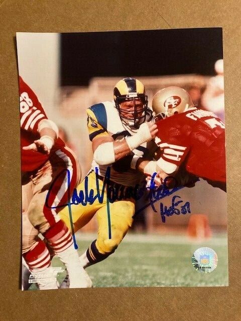 Jack Youngblood HOF Boldly Signed 8x10 Photo Poster painting with COA