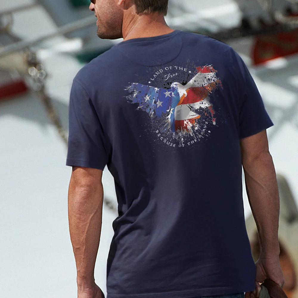  Patriotic Eagle Graphic T-Shirt for Men - Perfect for Summer Festivals and Casual Wear
