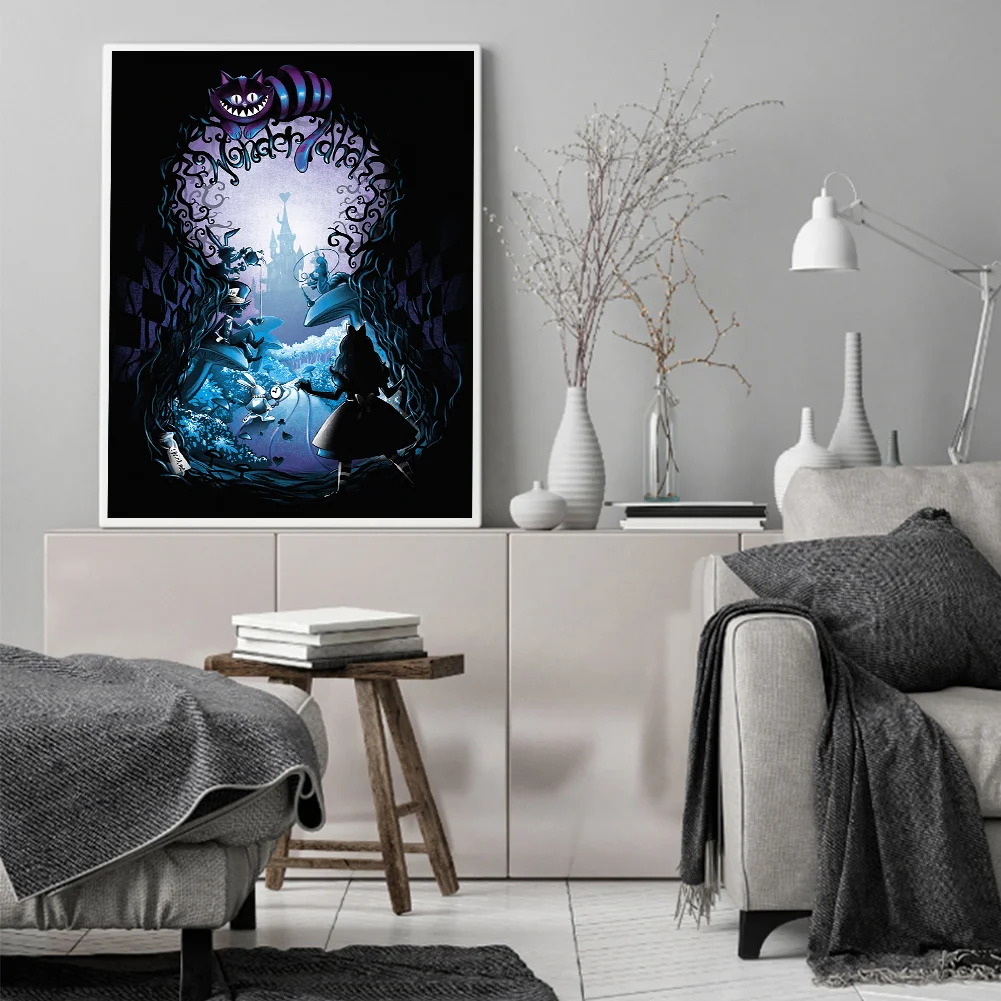 11CT Full Stamped Cross Stitch - Silhouette Series(Canvas|40*50cm)