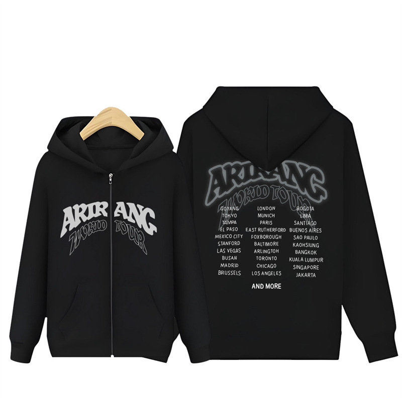 Official BTS Arirang Album Zip-up Hoodie - All Graphic Editions
