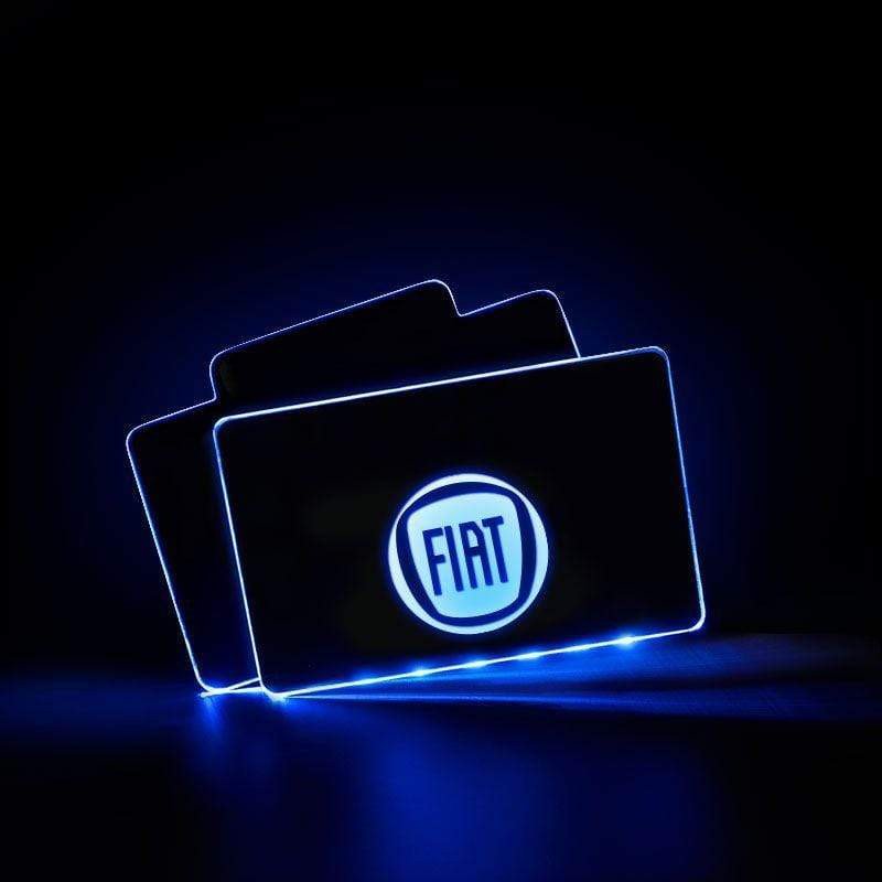 Fiat Acrylic LED Car Floor Mat For Fiat Atmosphere Light With RF Remote Control Car Interior Light Decoration voiturehub dxncar