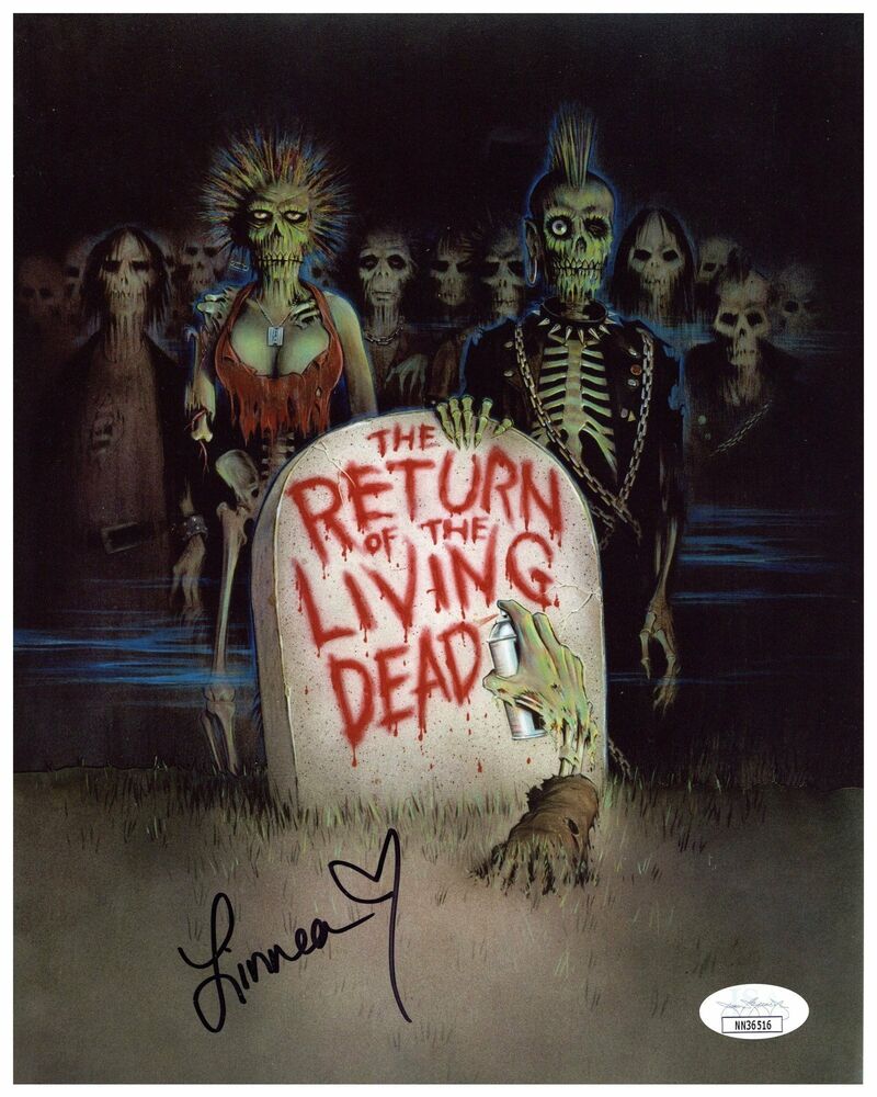 Linnea Quigley Autographed 8x10 Photo Poster painting The Return of the Living Dead Signed JSA