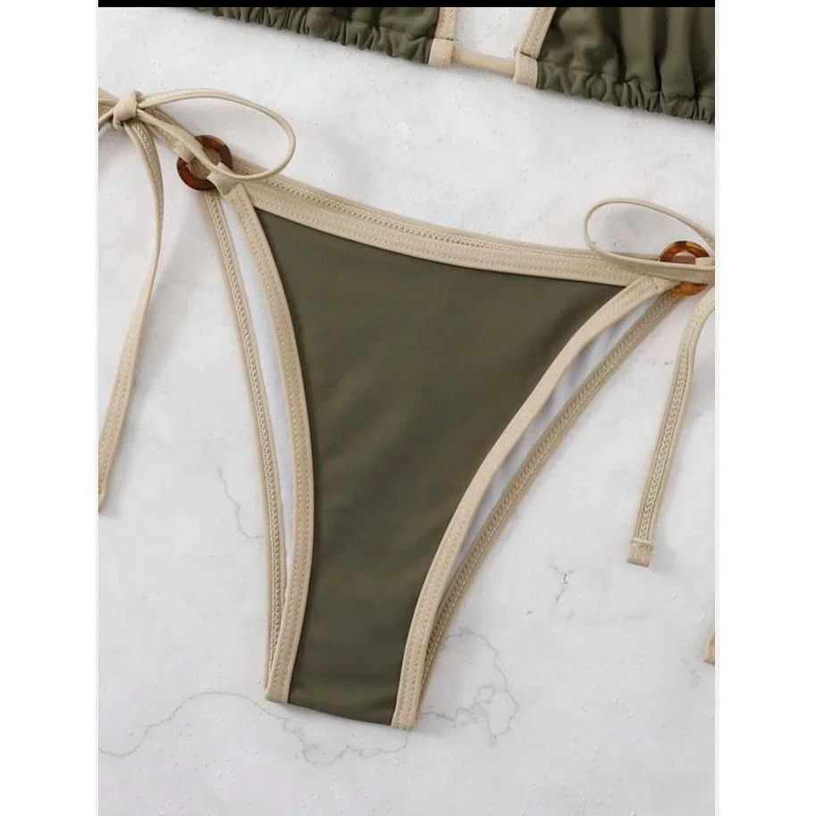 Wongn Wongn New Sexy Solid Color Split Bikini Sling Women's Swimsuit