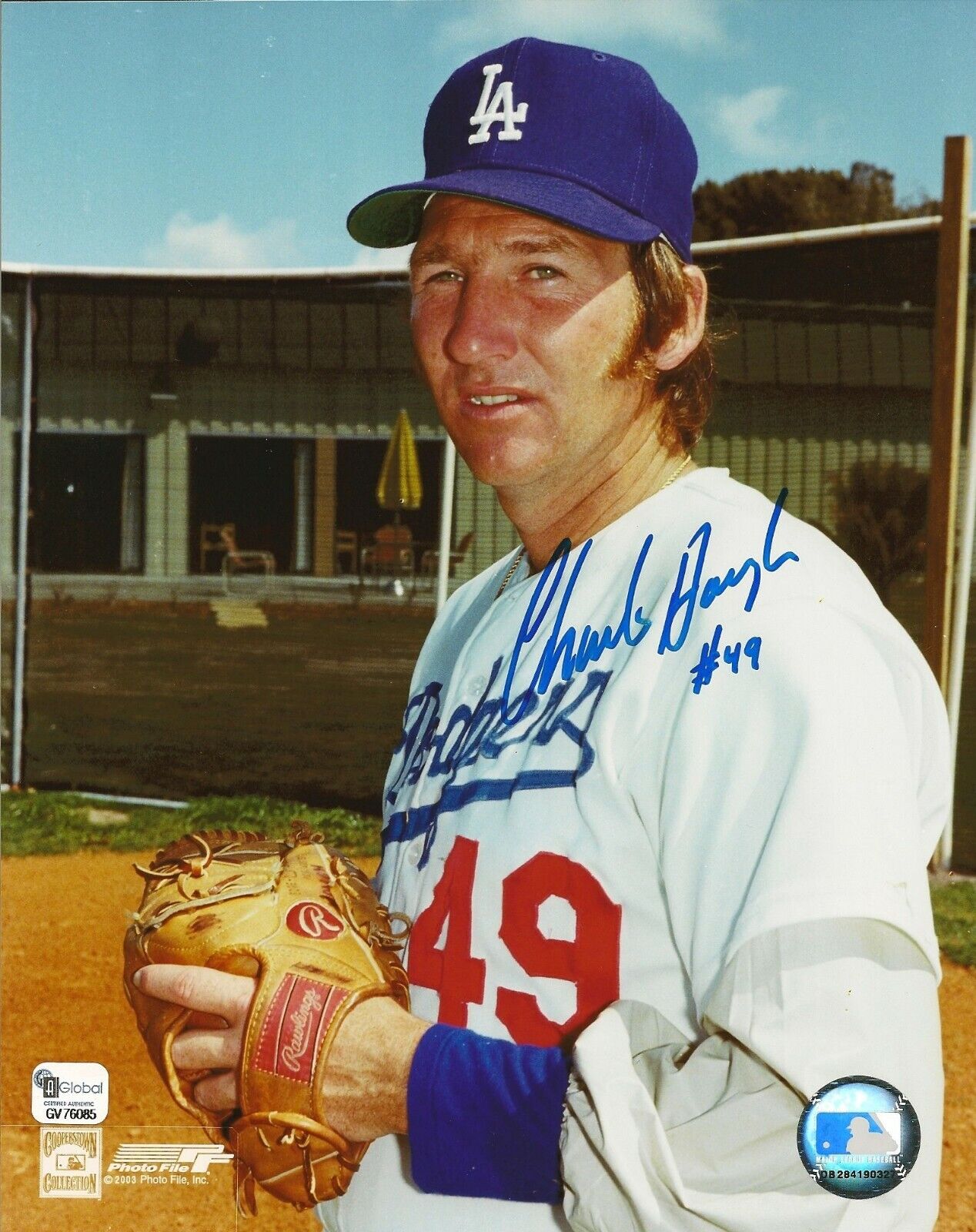 Charlie Hough Signed 8x10 Photo Poster painting GAI/DNA COA Dodgers Baseball Picture Autograph 1