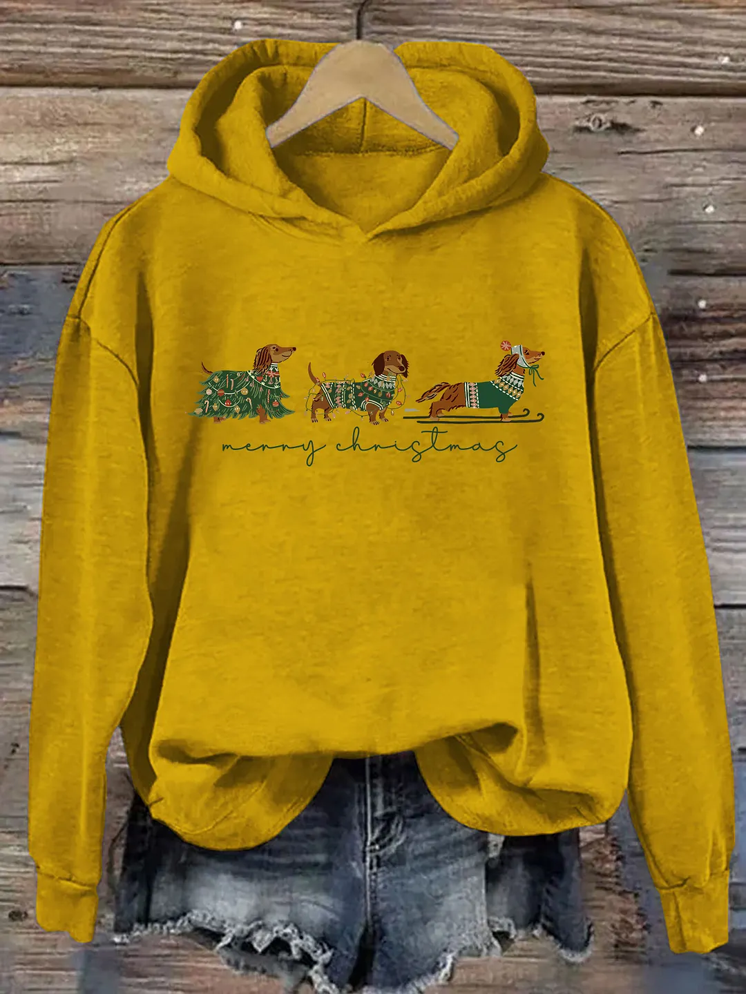 Christmas Dachshund Dog Hoodie