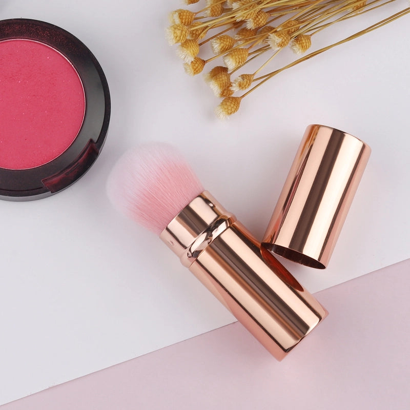 New Portable Makeup Brush Telescopic Brush Nail Powder Dust Brush Travel Blush Brush Single Makeup Tool