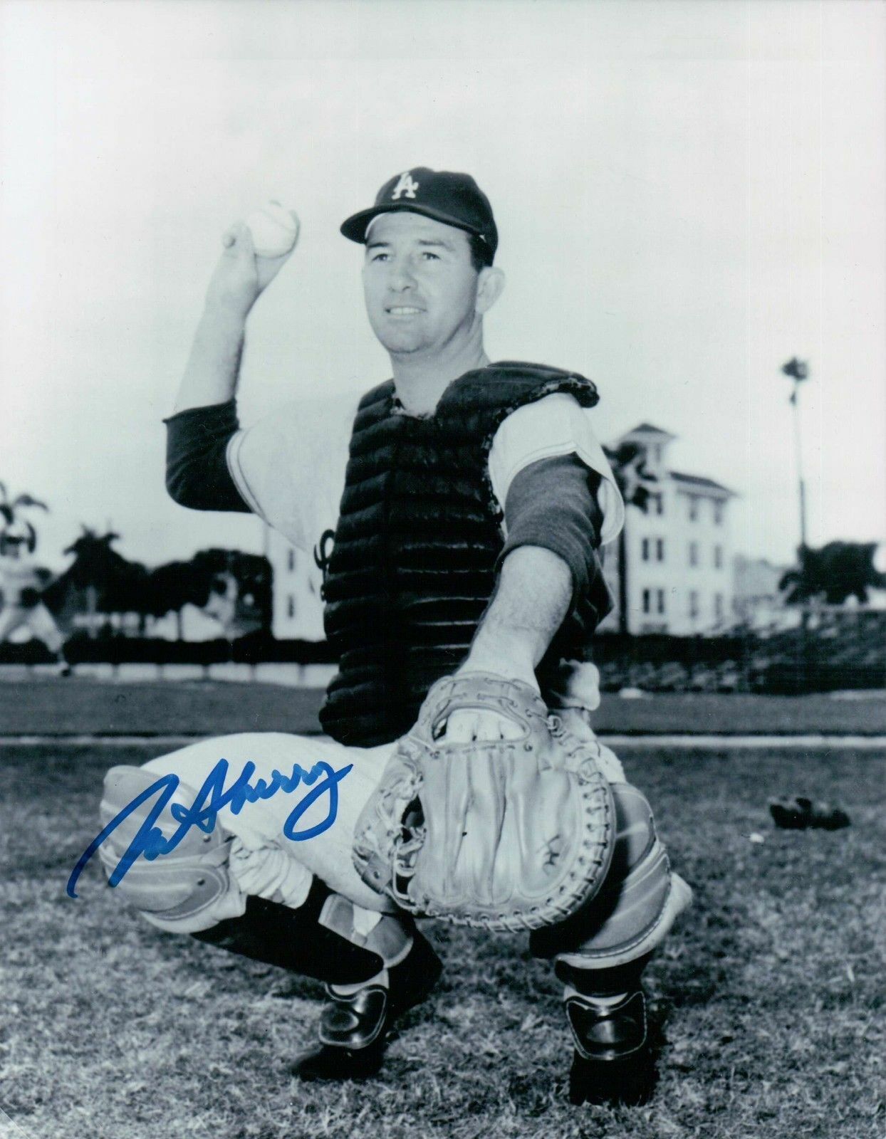 Norm Sherry Signed 8X10 Photo Poster painting Autograph Los Angeles Dodgers Low Thick Auto COA