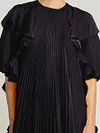Pleated Ruffled Long Dress