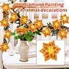 8Pcs 3D Orange Artificial Flowers DIY Desktop Diamond Art Kit