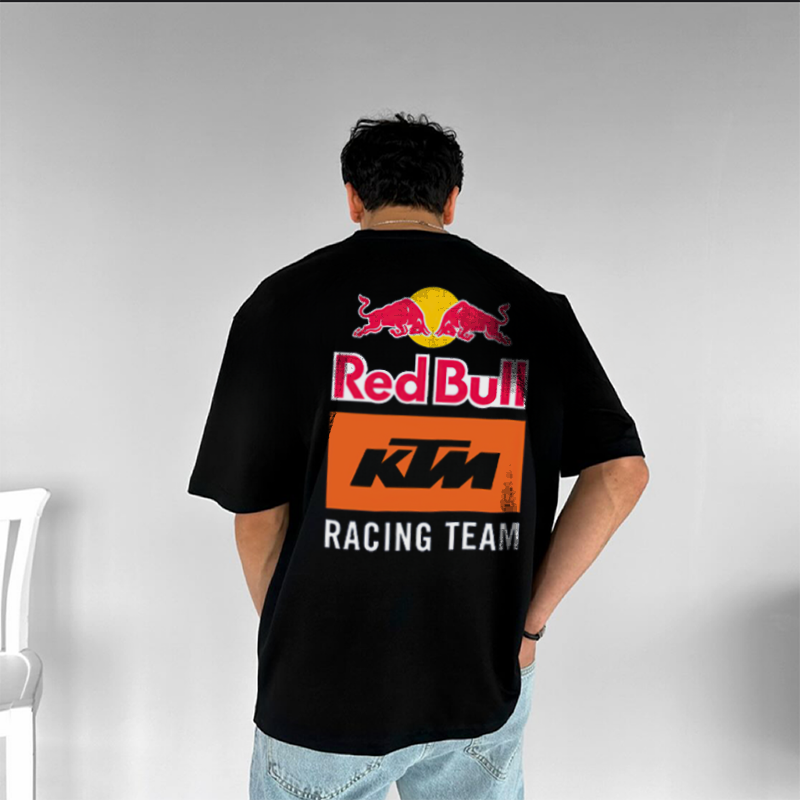 Red Bull Printed Men's Oversized T-shirts