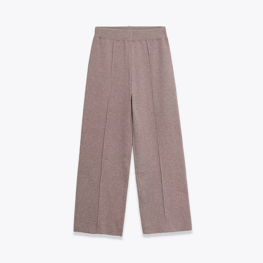 Nigikala Nigikala New Female Soft Button Coat 5039222 Soft Touch Wide Leg Pants 5039223