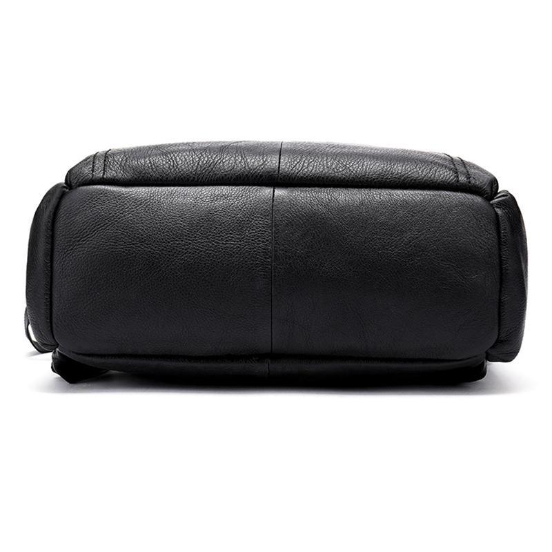 Men's Casual Large Capacity Leather Outdoor Climbing Bag Backpack Shoulder Bag