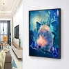 Diamond Painting -DIY Round Drill Kitten Flower