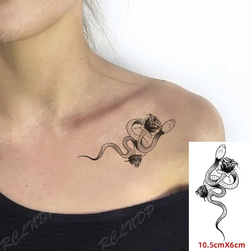 Waterproof Temporary Tattoo Sticker Black and White Fish TaiChi Pattern The Body Art Flash Tatoo Fake Tatto for Woman Men