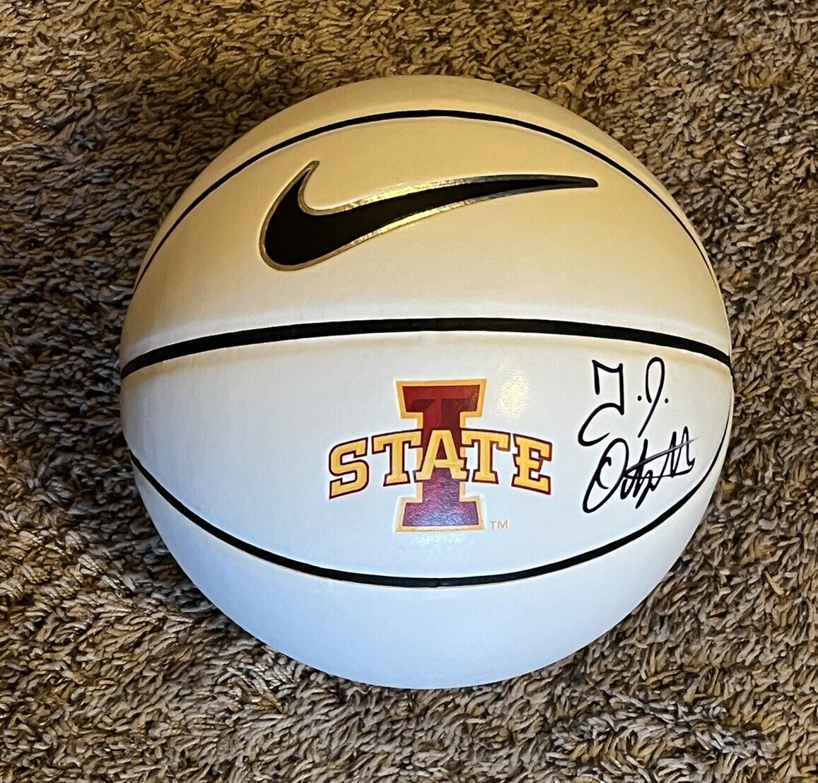 TJ OTZELBERGER SIGNED BASKETBALL IOWA STATE CYCLONES HEAD COACH AUTOGRAPHED COA