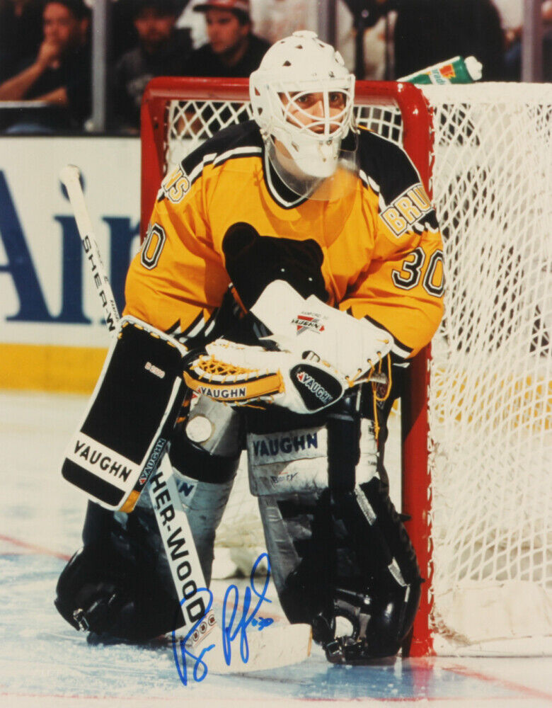 Bill Ranford Signed Boston Bruins 11x14 Photo Poster painting (Sports Cards SOA) NHL