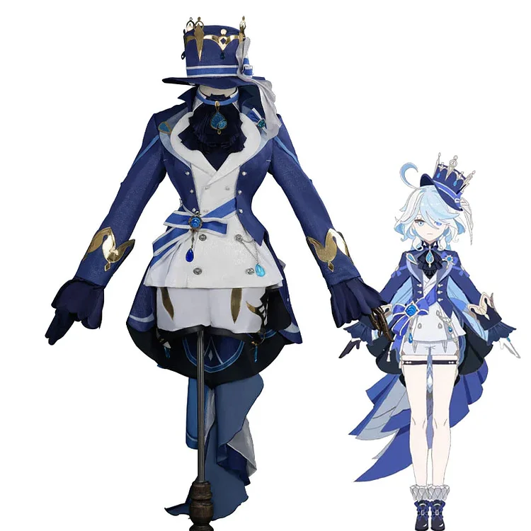 Genshin Impact Focalors Furina Cosplay Costume