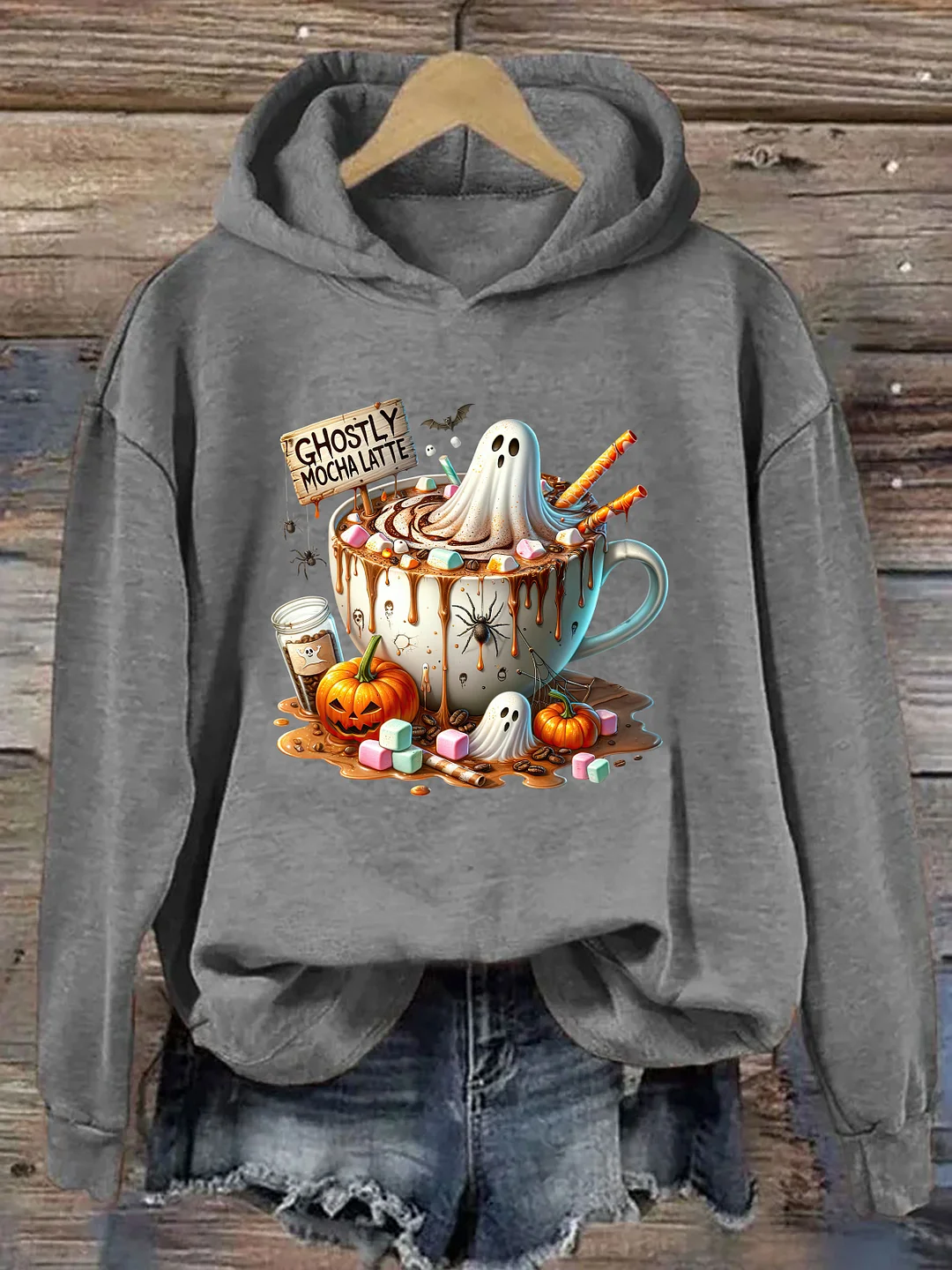 Halloween Coffee Clipart Hoodie